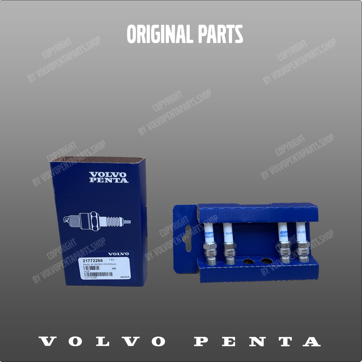 Volvo Penta tennplugger passer til V8