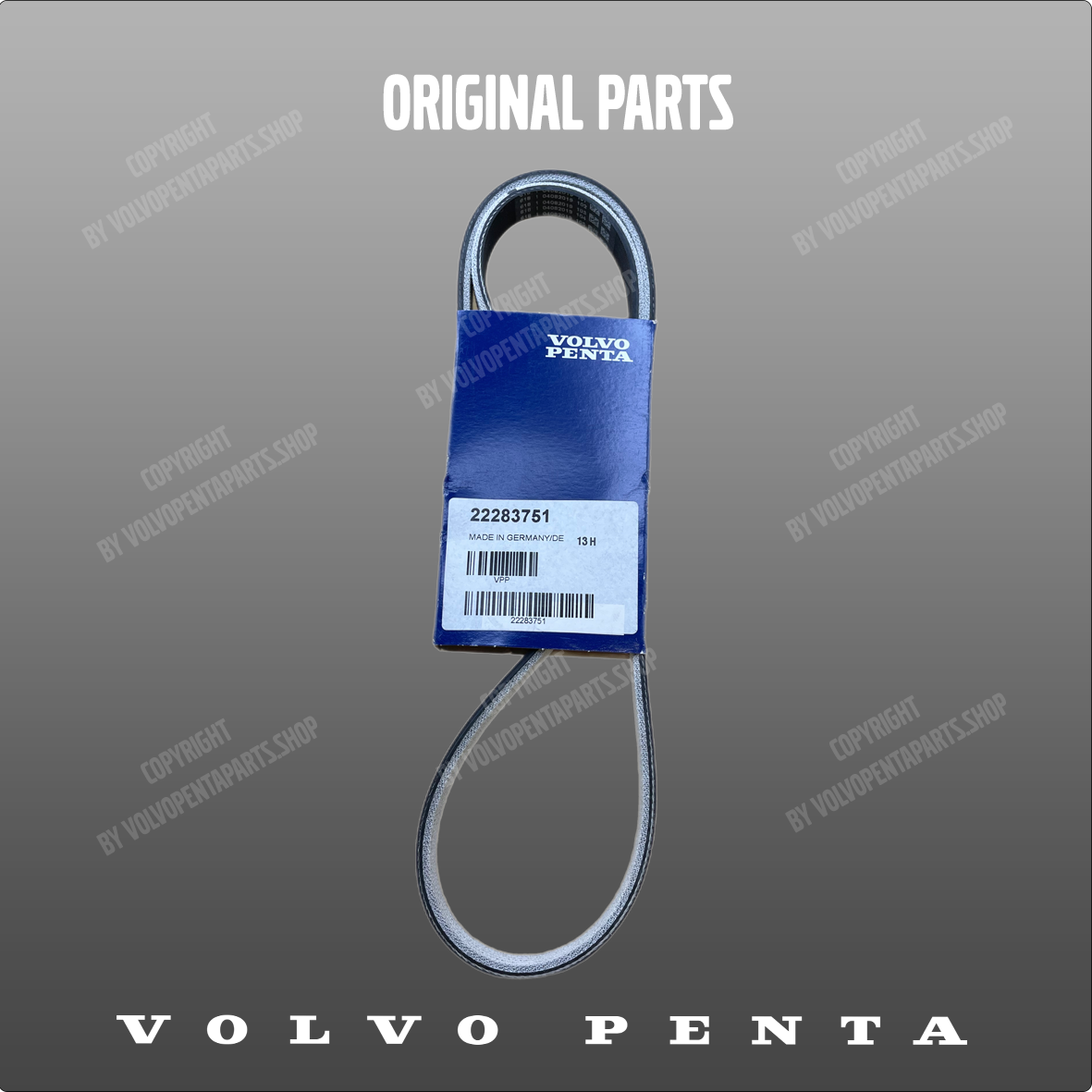 Volvo Penta v-ribbed belt 22283751