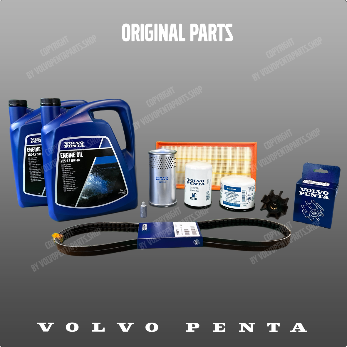 Volvo Penta servicekit til MD30A, TAMD30A, TMD30A, AQAD30A