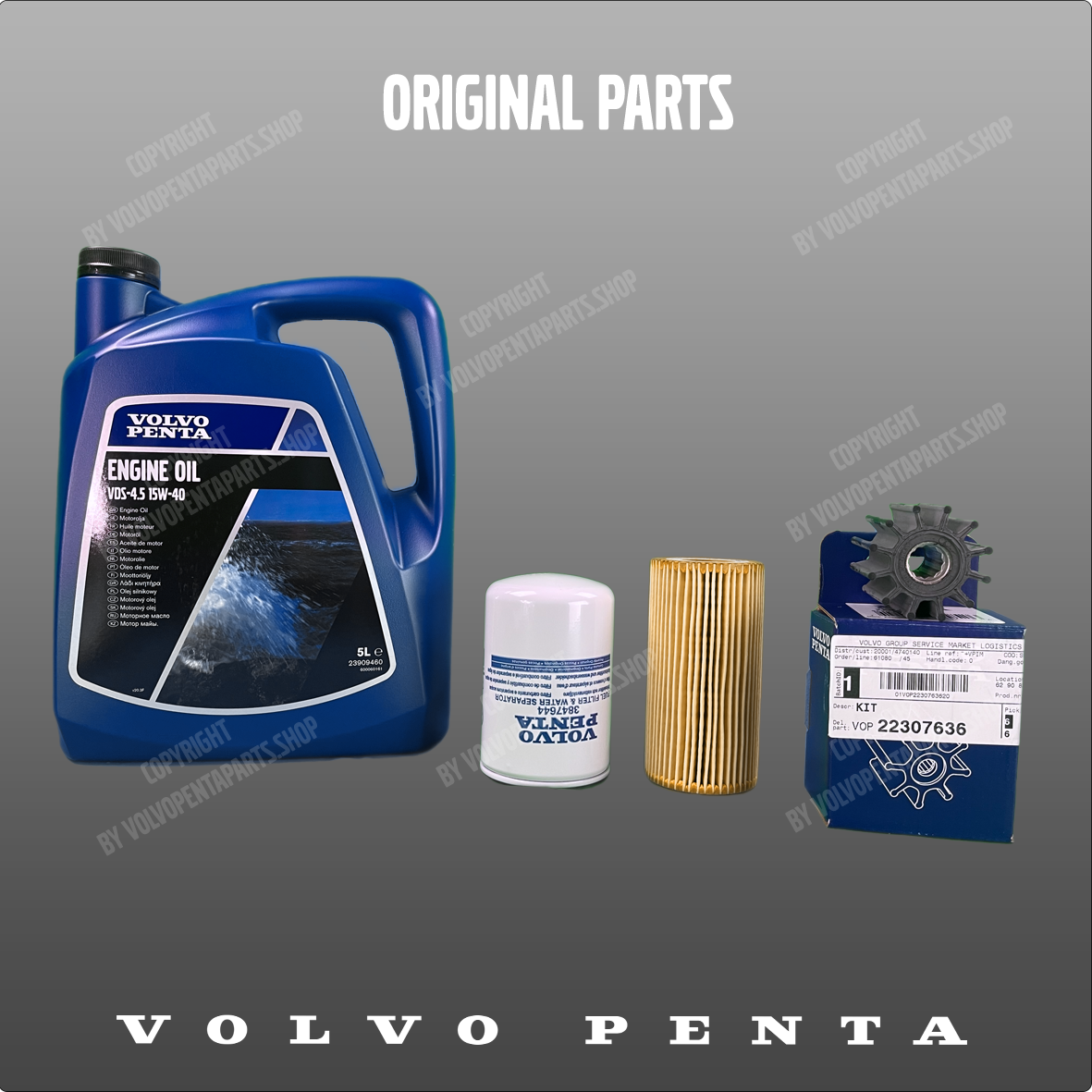 Volvo Penta Service kit - 5.0GL-J/JF, GXi-J/JF, OSi-J7JF