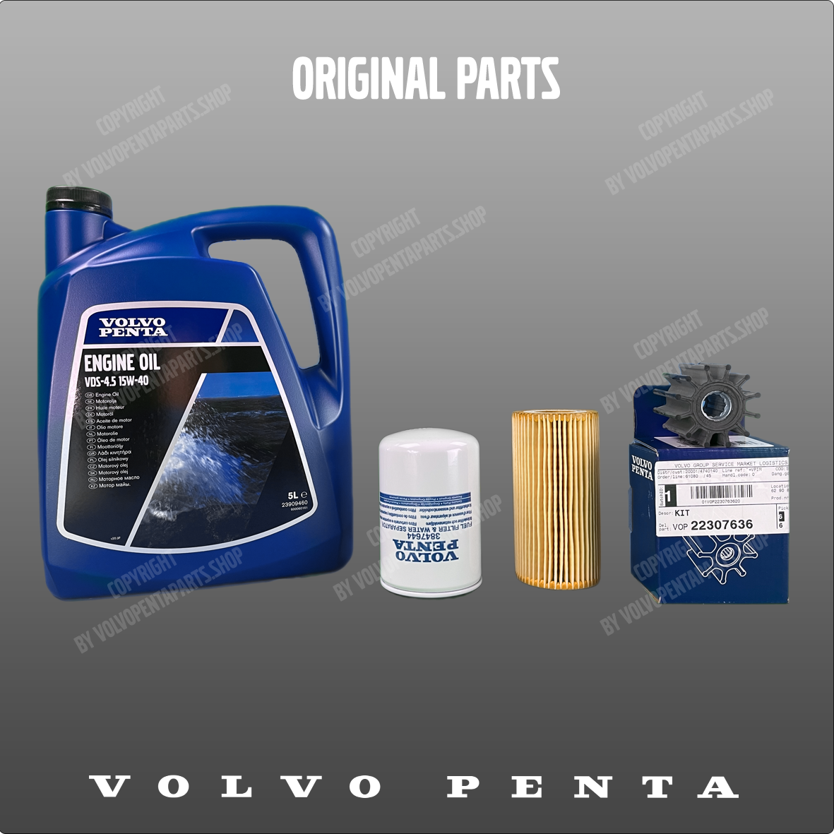 Volvo Penta Service kit - 5.7/Gi300-J/JF, 5.7OSi-J/JF, 5.7GXi-J/JF, 5.7OSXi-J7JF