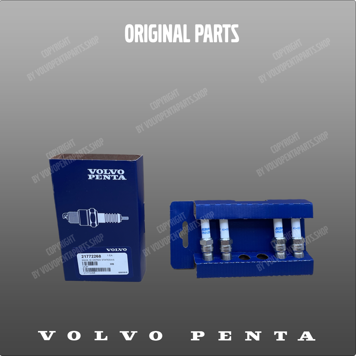 Volvo Penta tennplugger passer til  V8