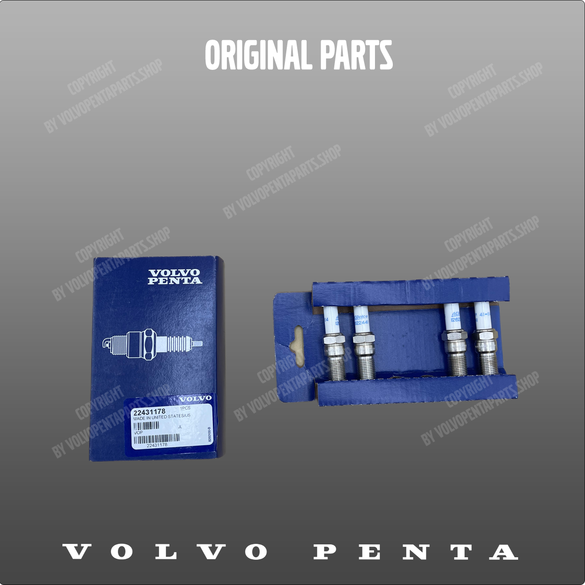 Volvo Penta spark plug kit 22431178