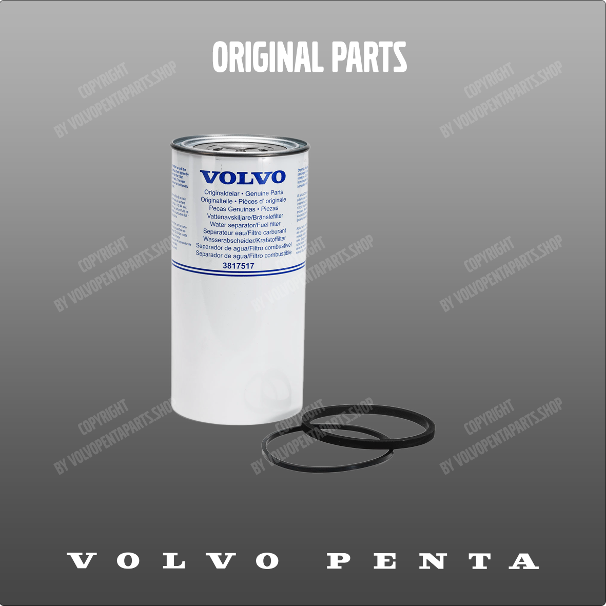 Volvo Penta filter 3817517 passer til D12