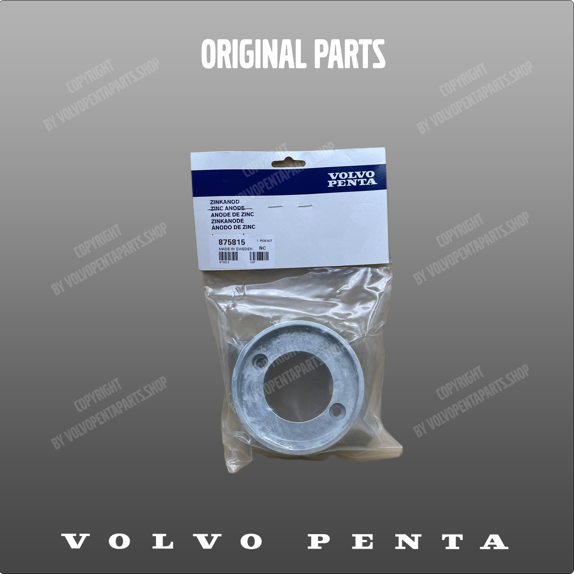 Volvo Penta zinc ring kit 875815