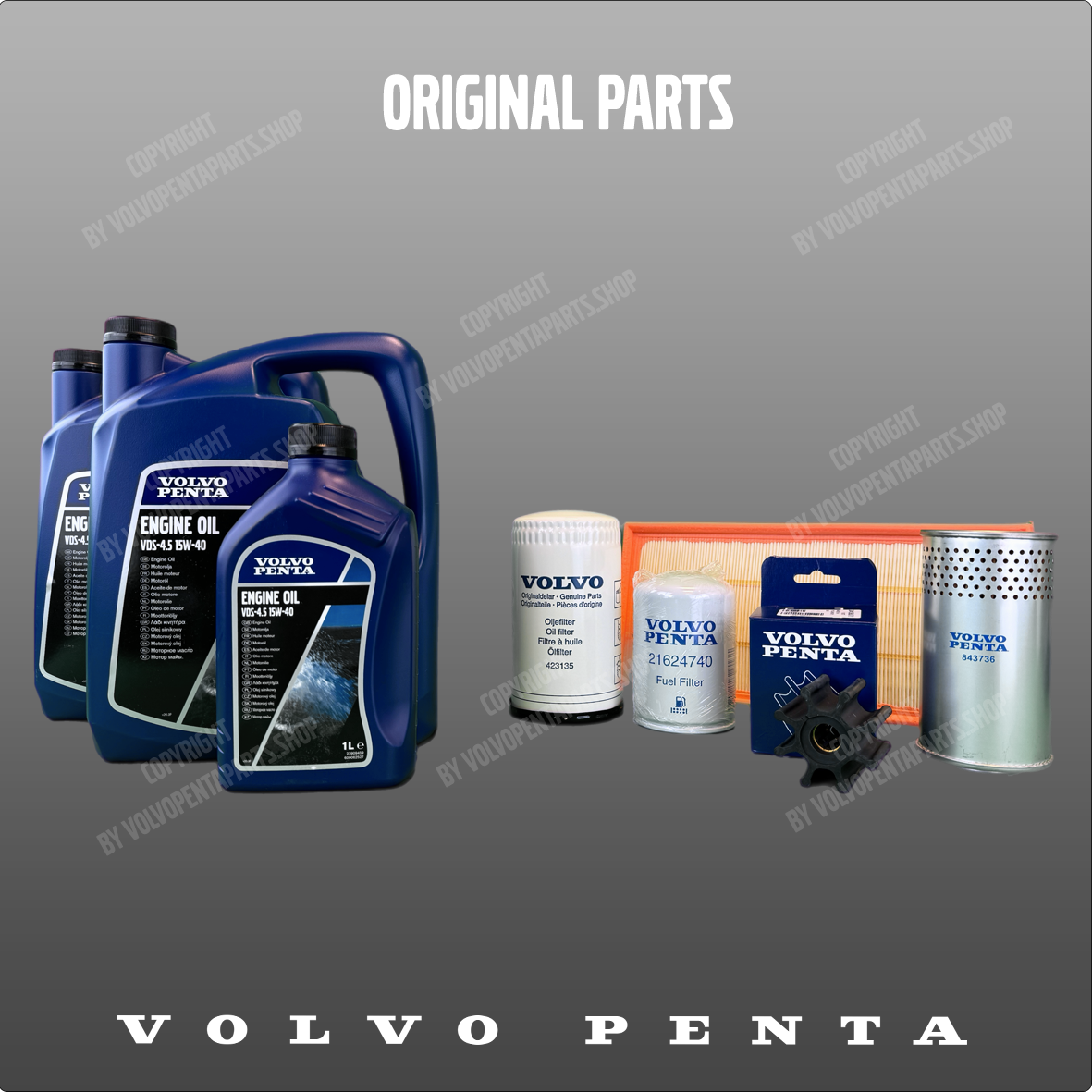 Volvo Penta servicekit til KAD-KAMD300, 42, 43, 44