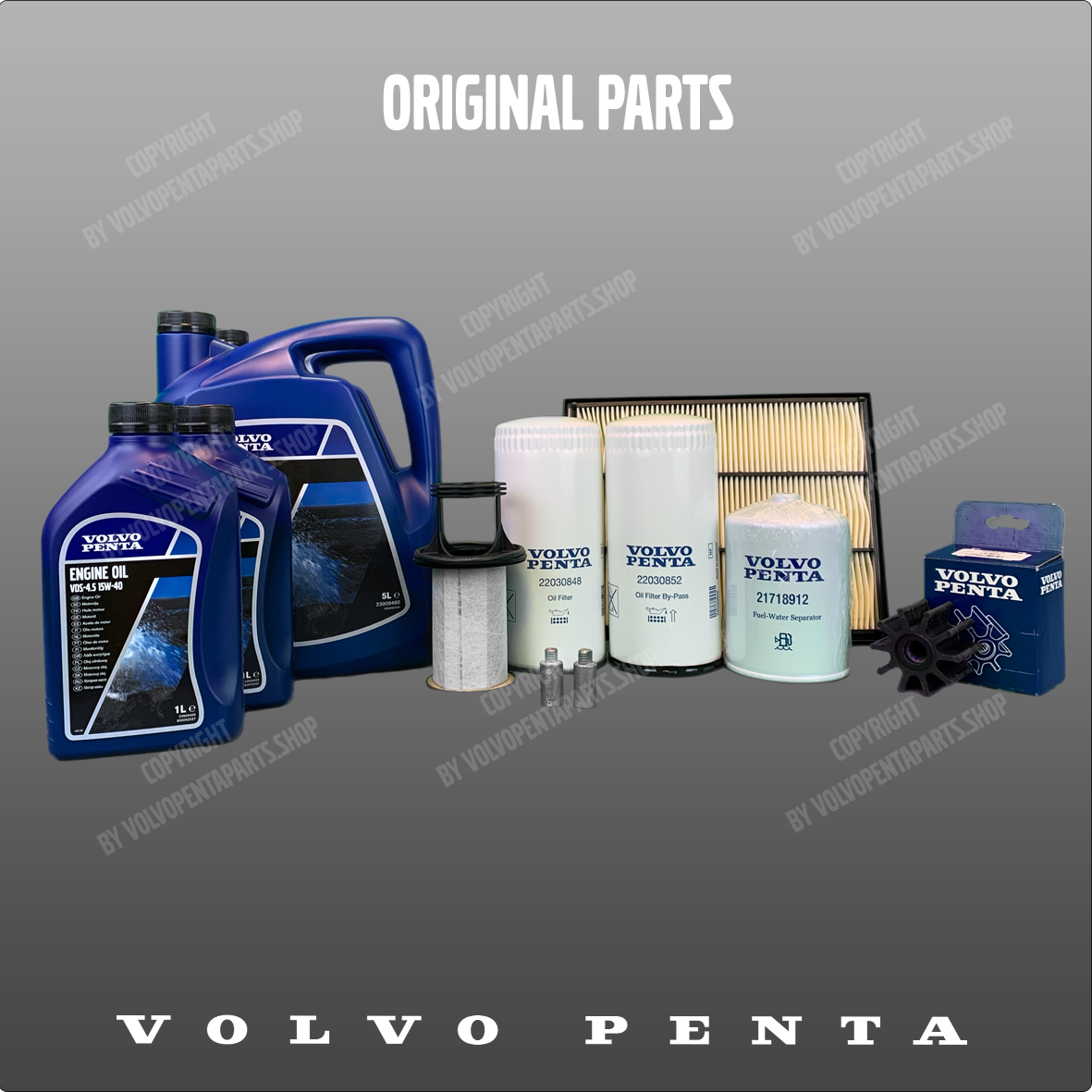 Volvo Penta Service kit - D4 ver. A=>D