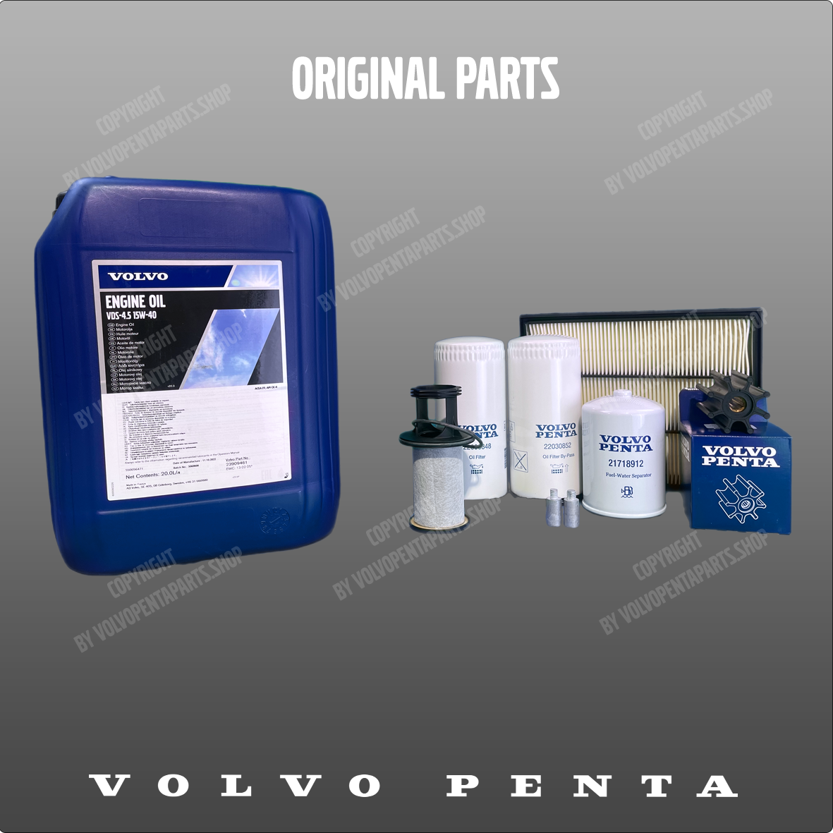Volvo Penta Service kit - D6 ver. A=>D - Rask levering!